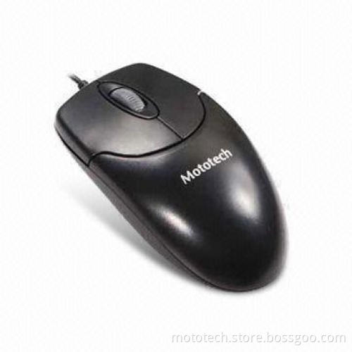 USB Optical Mouse with Four-way Scrolling, 1,000DPI Optical Engine, Ergonomics Design and USB Port